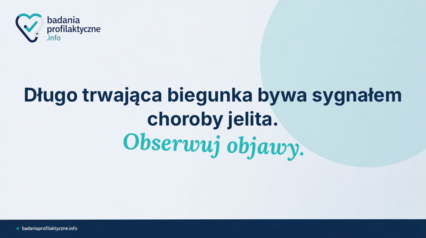 Biegunka trwająca ponad 4 tygodnie może być sygnałem choroby organicznej jelita. Dowiedz się, jakie objawy alarmowe wymagają szybkiej wizyty u lekarza i kiedy potrzebna jest kolonoskopia.