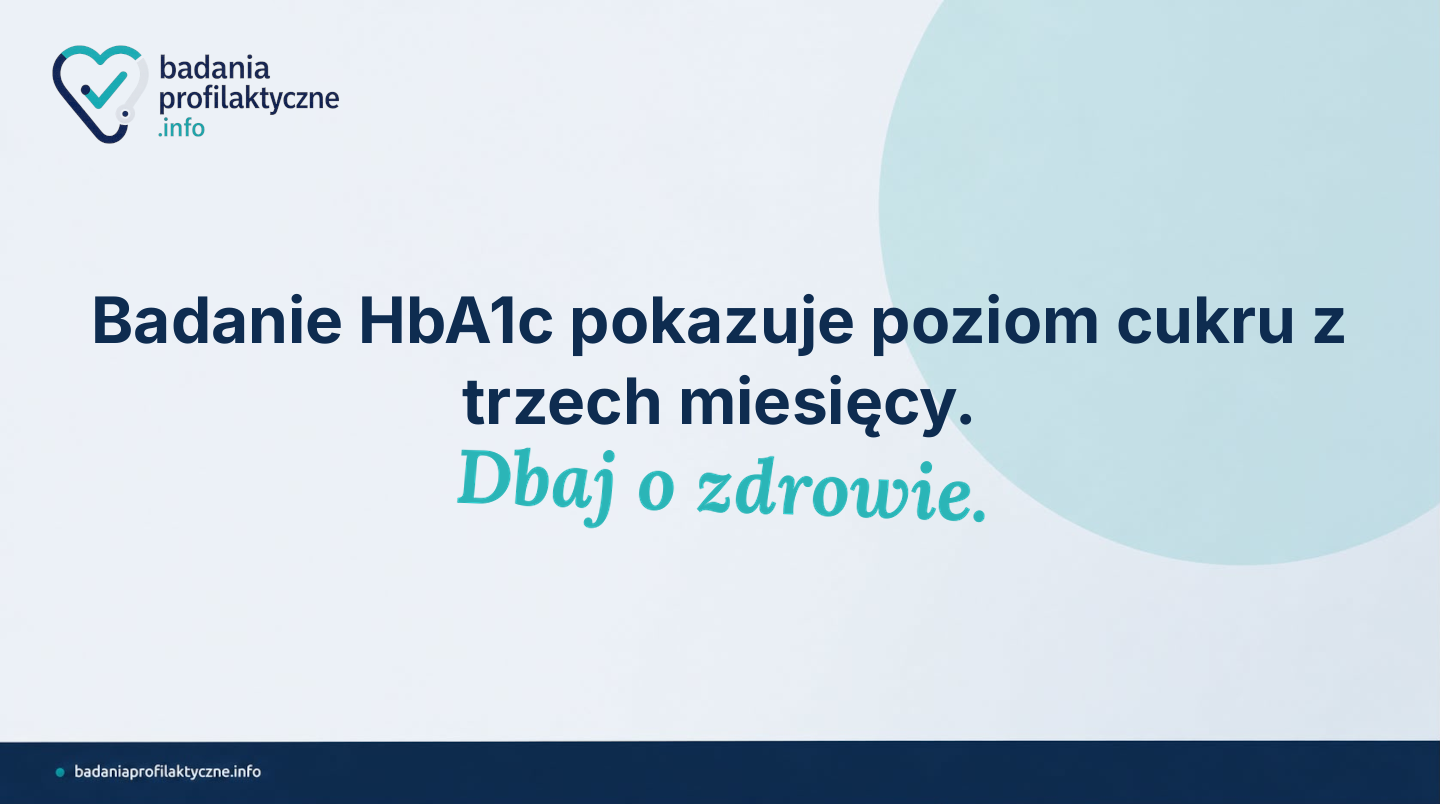 Program Moje Zdrowie bada glikemię na czczo, ale HbA1c pokazuje coś innego — trzymiesięczną historię poziomu cukru, niezależną od jednorazowych wahań. Kiedy poprosić lekarza POZ o to badanie i co oznacza wynik?