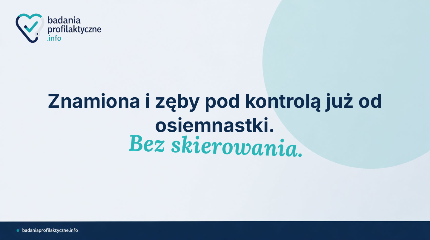 Kobieta 18–24 lat — pierwsze badania profilaktyczne w NFZ